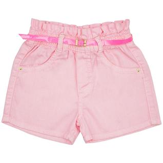 Shorts Infantil Look Jeans Clochard Rosa