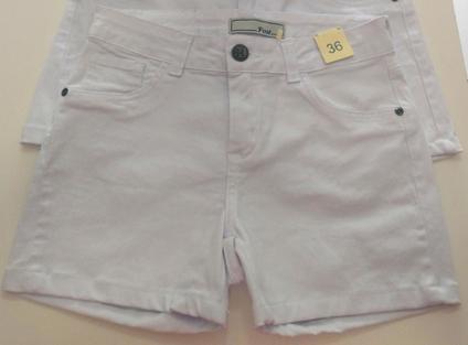 Shorts jeans branco