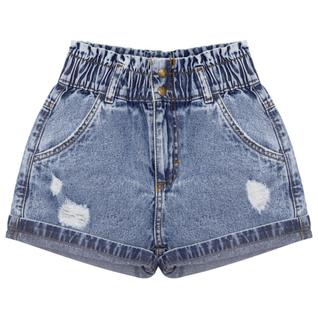 Shorts Juvenil Look Jeans Clochard Jeans