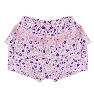 Shorts Look Jeans Floral Lilás - LILAS - P