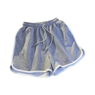 Shorts Mini Femininos Listrados De Moda Coreana Casuais De Verão Soltos Com Perna Larga