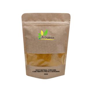 Shot Matinal Cúrcuma com Pimenta Preta e Gengibre 250g Sem glúten, Produto Vegano