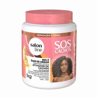 Sl ativador sos cachos 1kg mel e oleo de argan