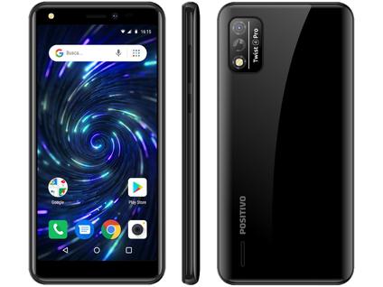 Smartphone Positivo Twist 4 Pro 64GB Preto 4G  Octa-Core 1GB RAM Tela 5,5” Câm. 8MP + Self