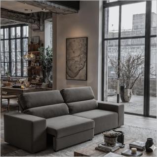 Sofá 3 Lugares Reclinável Sala de Estar 2,00m Velut Palace