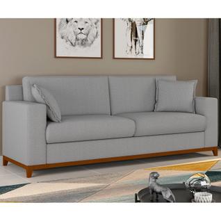 Sofá Living Vintage 3 Lugares 200cm em Boucle Slim