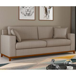 Sofá Living Vintage 3 Lugares 220cm em Boucle Slim