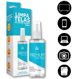 Spray Limpa Tela +Pano Microfibra Celular TV Notebook Tablet