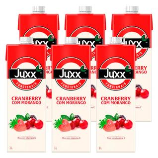 Suco Juxx Funcionais de Cranberry com Morango 1l 6un