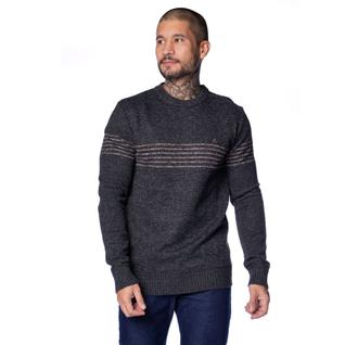 Suéter Masculino Balboa Tricot Mesclado Preto