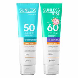 Sunless Kit - Protetor Solar Corporal FPS50 + Protetor Solar Kids FPS60