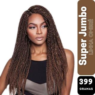 Super Jumbo Ser Mulher 399 Gramas Ombré Hair Cabelo Para Tranças Box Braids Jumbão Degradê