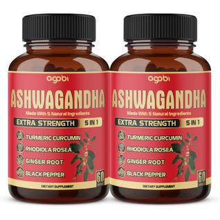 Suplemento Agobi Ashwagandha - 60 Cápsulas (2 a 4 Meses de Uso)