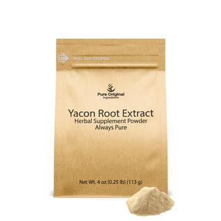 Suplemento de ervas PUROS INGREDIENTES ORIGINAIS Yacon Root 113g