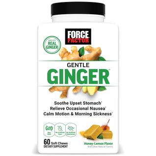 Suplemento de gengibre Force Factor Gentle Ginger Chews 60