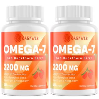 Suplemento de óleo de espinheiro marítimo Sakpwer Omega-7 com pacote de ômega-3