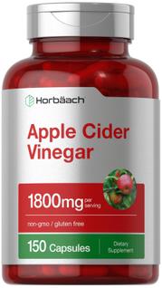 Suplemento Horbäach Cápsulas de Vinagre de Maçã 1800mg