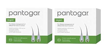 Suplemento Pantogar 180 cápsulas (2 caixas) para queda de cabelo