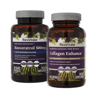 Suplemento ResVitale Collagen Enhance com Ácido Hialurônico