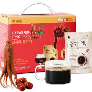 Suplemento SamSidae Korean Red Ginseng Tonic, bolsas de 20x50ml