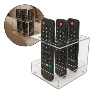 Suporte Controle Remoto Tv Transparente Mesa Moderna Sala Minimalista Elegante Clean Rack 