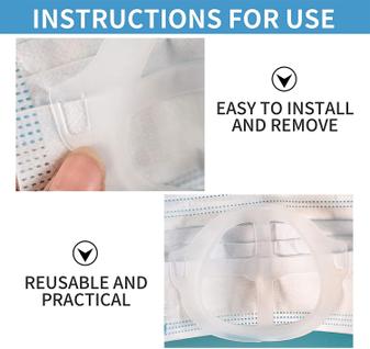 Suporte facial de 16pcs para máscara -suporte de máscara 3D -Máscara facial em