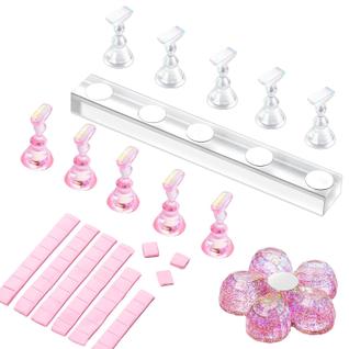 Suporte para Unhas Makartt para Exposição de Unhas Postiças com Massa Adesiva Reutilizável