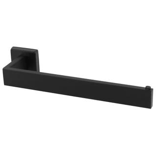 Suporte Porta Toalhas Rosto Quadrado Toalheiro Lavabo Preto