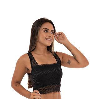 Sutiã Virginia IMI Lingerie Cropped Regata em Renda com Conforto e Estilo