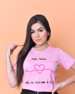 T shirt duas linhas não se cruzam á toa gg