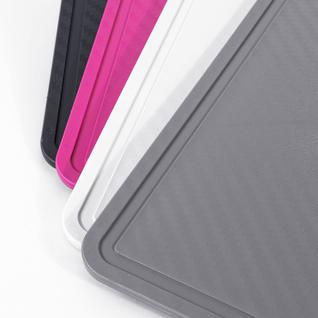 Tábua de Carne Para Corte Texturizada 3D Para Churrasco Frutas Legumes Branca