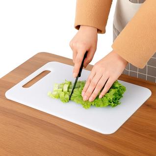 Tabua De Corte Branca 32x20cm Cozinha Cortar Carne Legumes Frutas Peixe Churrasco Salada