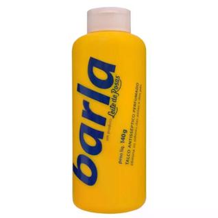 Talco Barla Antisséptico 140g Desodorante para Pés e Axilas Contra Odor e Suor