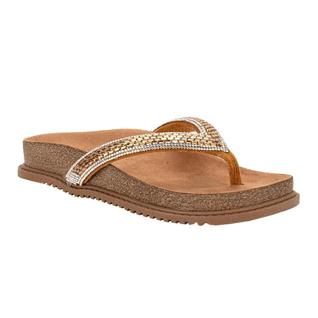 Tamanco Vizzano Plataforma Pedraria Feminino Caramelo Bronze