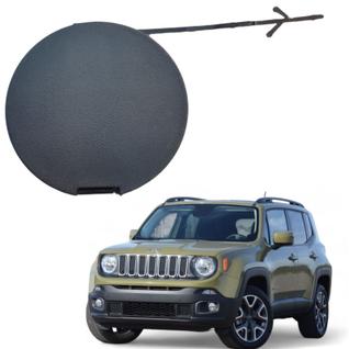 Tampa Reboque Parachoque Dianteiro Jeep Renegade Full 2016 2017 2018 Preto Texturizado Ori