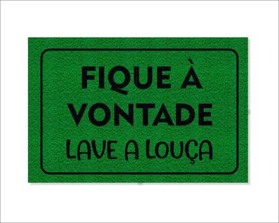 Tapete Capacho Fique à Vontade Lave a Louça