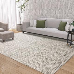 Tapete para Sala Quarto Rústico 2,00m x 3,00m Grande Antiderrapante Decoração Boho Bege Me