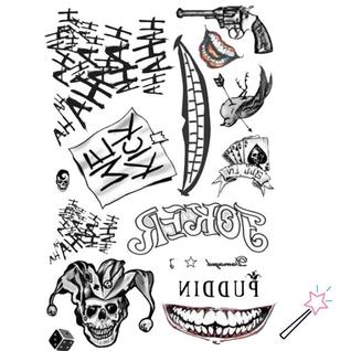 Tatuagem Temporária Arlequina Coringa