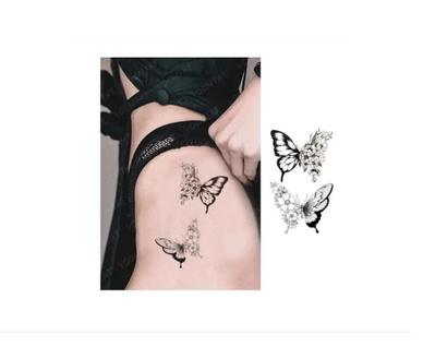 Tatuagem Temporária Borboleta Pequena Delicada