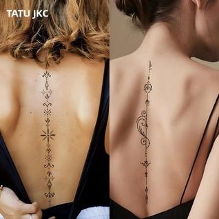 Tatuagem Temporária Feminina De Longa Duração À Prova D'água Para O Eid - Design Minimalis