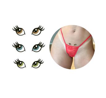 Tatuagem temporária olhos sexy estilo