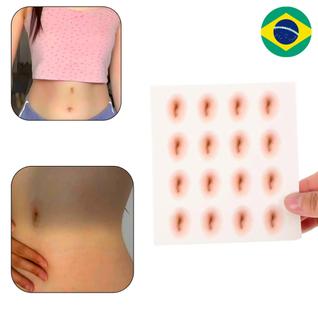 Tatuagem Temporária Umbigo Cintura Alta Destaque Pernas