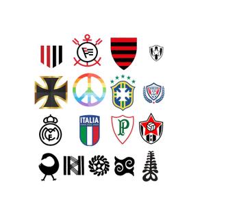 Tatuagens temporárias personalizadas símbolos diversos