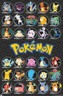 Tendências de pôsteres de parede: Pokémon internacionais, favoritos de todos os tempos
