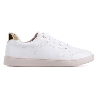 Tênis Beira Rio Glamour 4313101 Branco e Dourado - Feminino