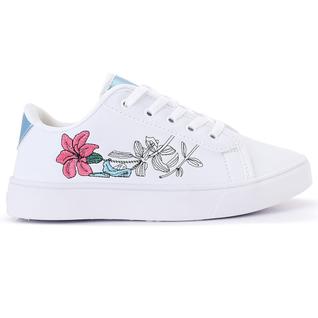 Tênis Feminino Floral Sapatênis Casual Sola Baixa Romântico para o Seu Look