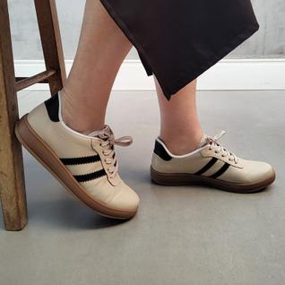 Tênis Feminino Palamós Casual Retrô Listras Conforto