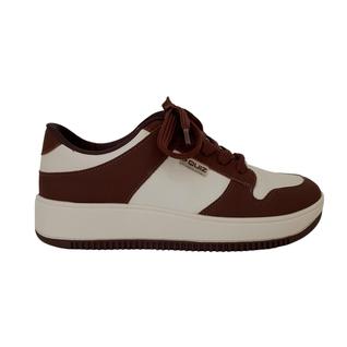 Tênis Feminino Quiz Moda Casual Conforto, Estilo Tamanho:34Cor:Marrom