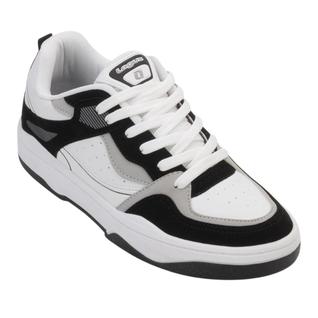 Tênis Logus Masculino Casual Branco e Preto Ideal Dia a Dia -