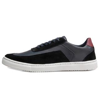 Tênis Masculino Couro Casual Estiloso Modelo Esportivo Confortável Tendência Moda Trabalho